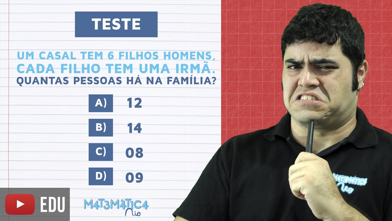 Thumbnail: 💡 TESTE SUA INTELIGÊNCIA - Você Consegue Resolver o Problema dos Irmãos?