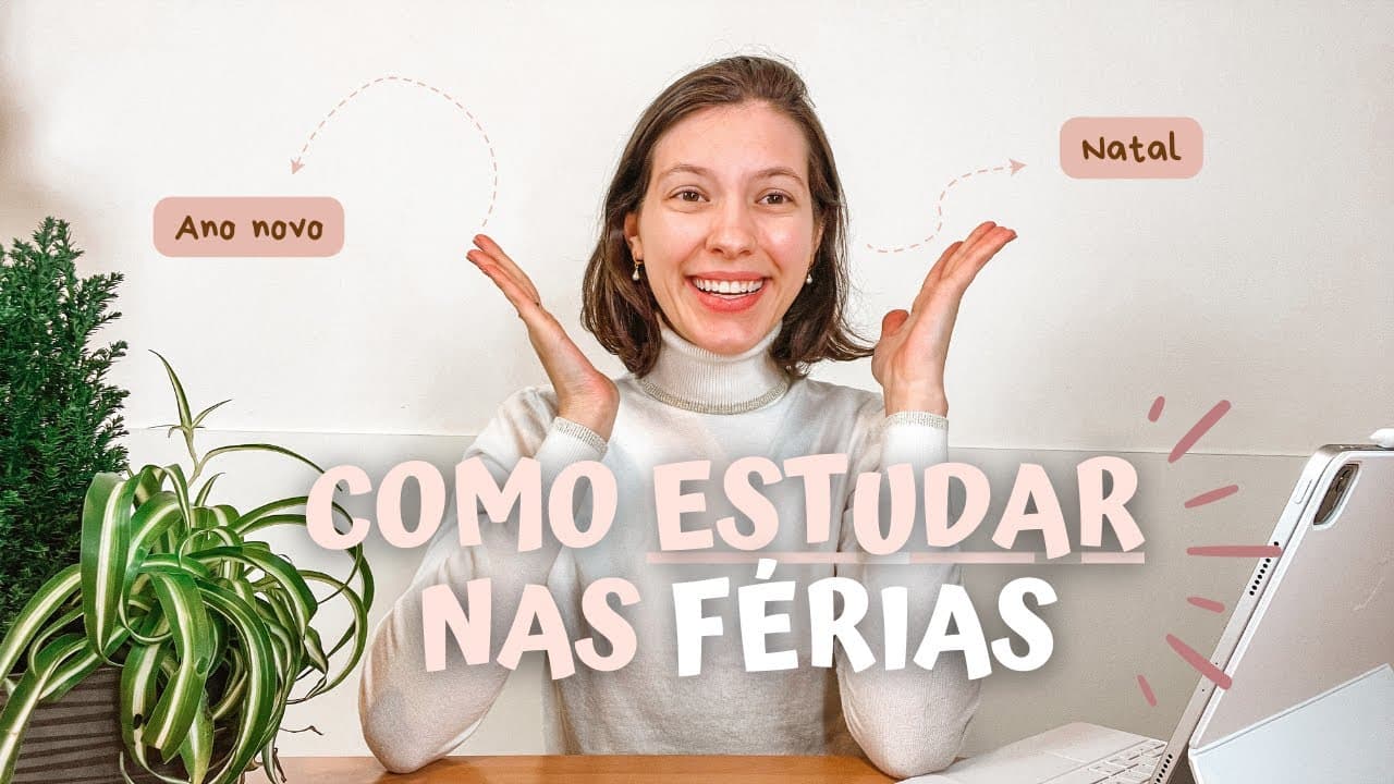 Thumbnail: Estudar para o ENEM ou descansar? O que fazer nas férias |  Método Questiona