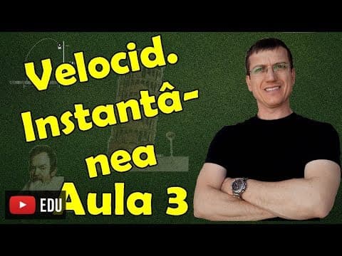 Thumbnail da aula: Velocidade instantânea - CINEMÁTICA - Aula 3 - Prof. Marcelo Boaro