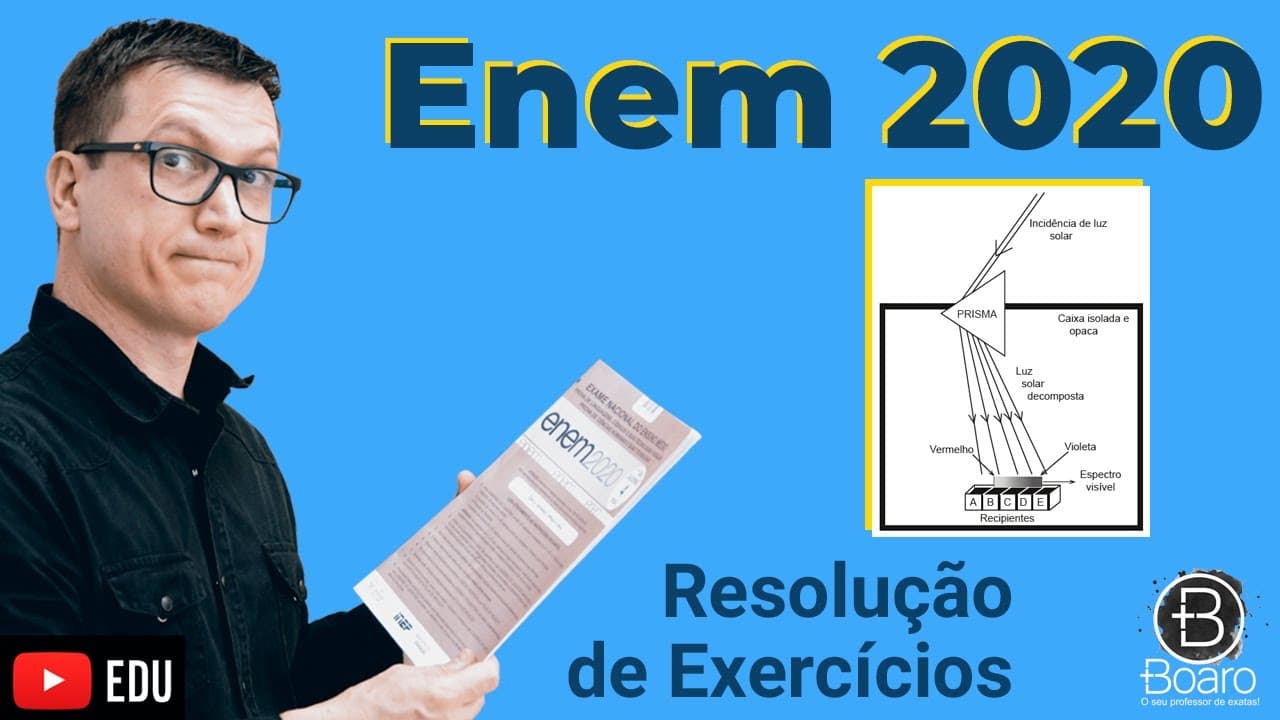 Thumbnail: ENEM 2020 - RESOLUÇÃO dos EXERCÍCIOS - Herschel, em 1880, começou a escrever sobre a condensação da