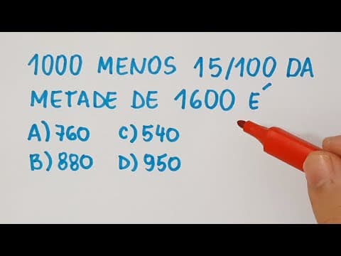 Thumbnail da aula: 🔥 HELP MATEMÁTICA BÁSICA - Expressão Numérica -  #262