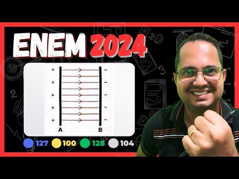 Thumbnail da aula: ENEM 2024 | RESOLUÇÃO | CAMPO ELÉTRICO