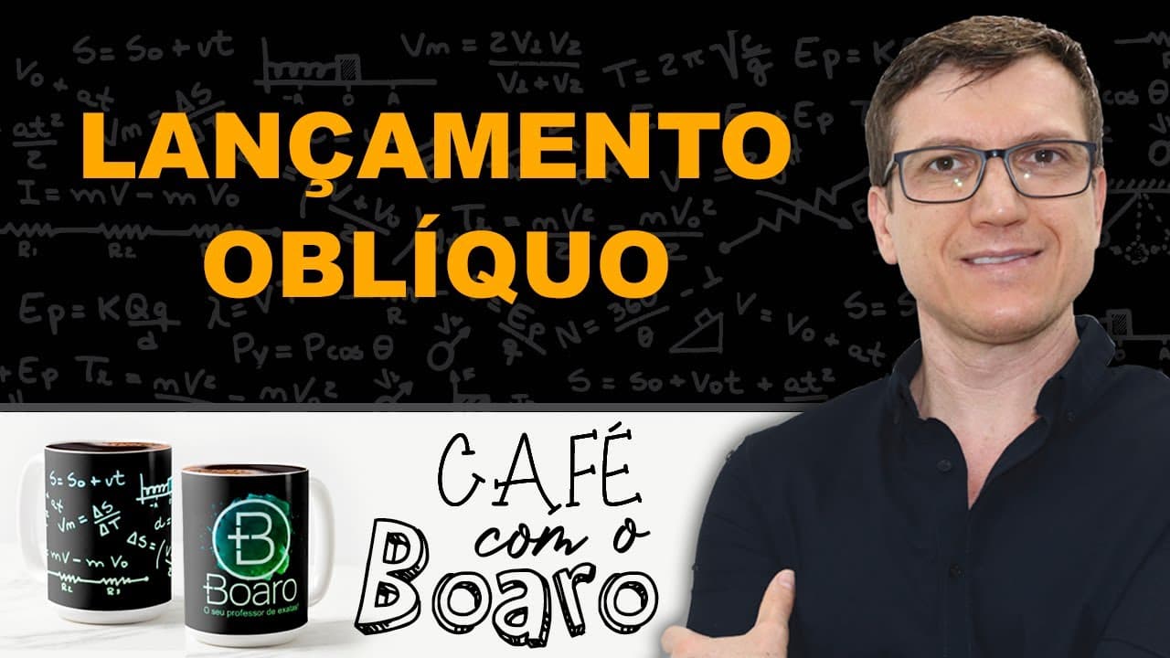 Thumbnail: LANÇAMENTO OBLÍQUO - Cinemática - EXERCÍCIOS para REVISÃO de FÍSICA - EXC046
