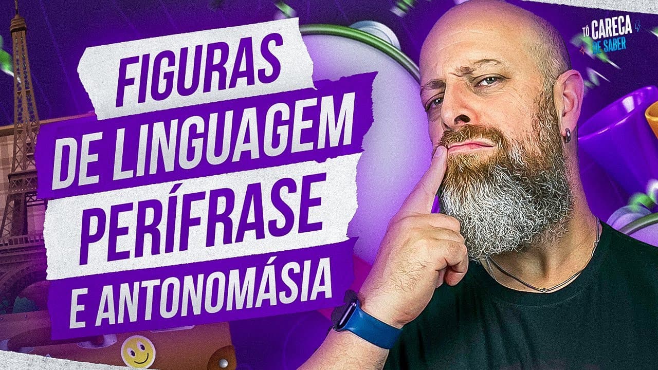 Thumbnail: Figuras de Linguagem - Perífrase e Antonomásia [Professor Noslen] #professornoslen #carecadesaber