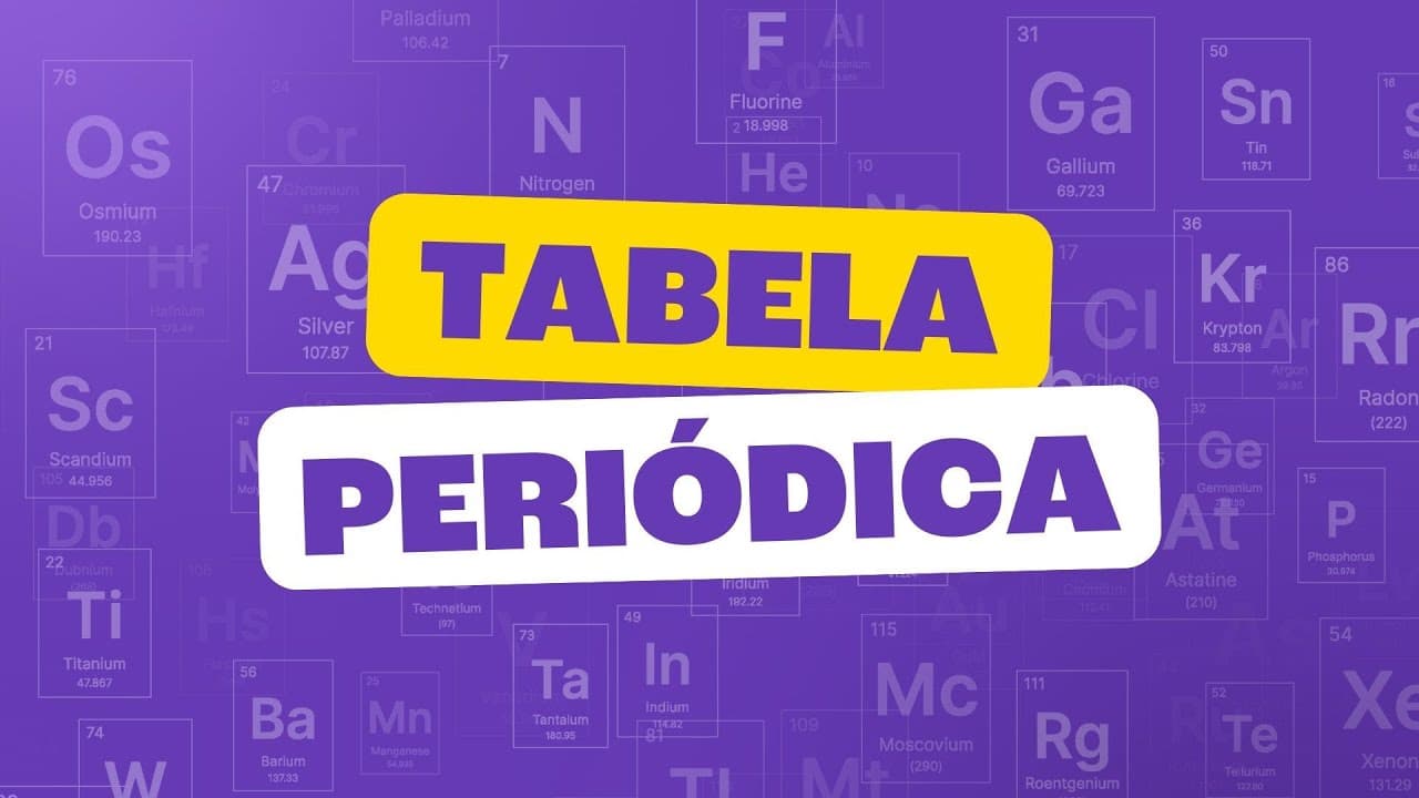 Thumbnail: Entenda a TABELA PERIÓDICA em 10 minutos - Toda Matéria