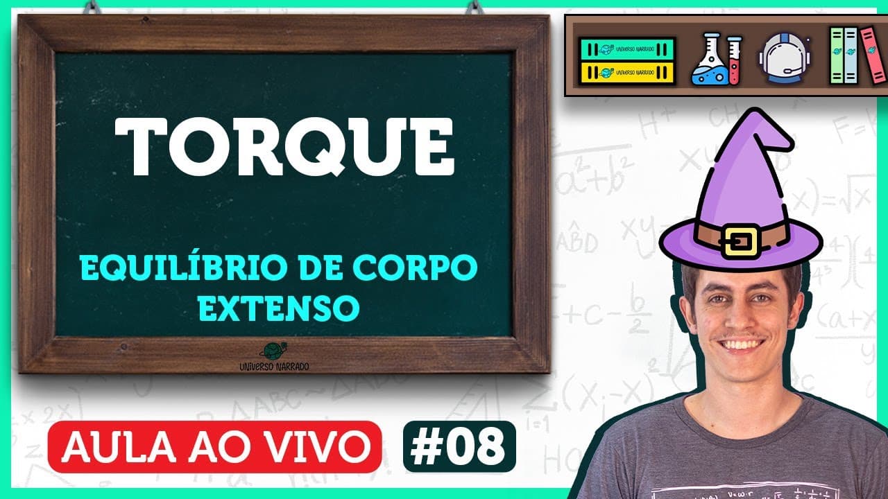 Thumbnail: Equilíbrio de Corpo Extenso: TORQUE | Aula de Física | LIVE008