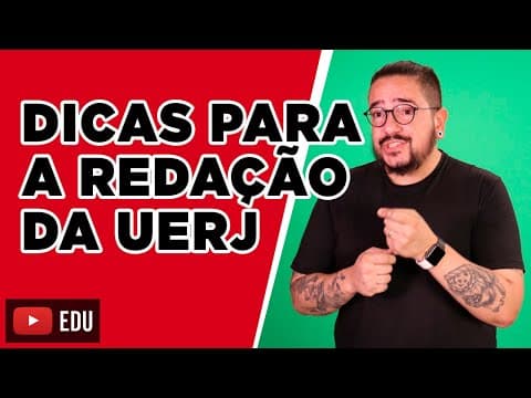 Thumbnail da aula: Dicas para a redação da UERJ | Aprendi com o Papai
