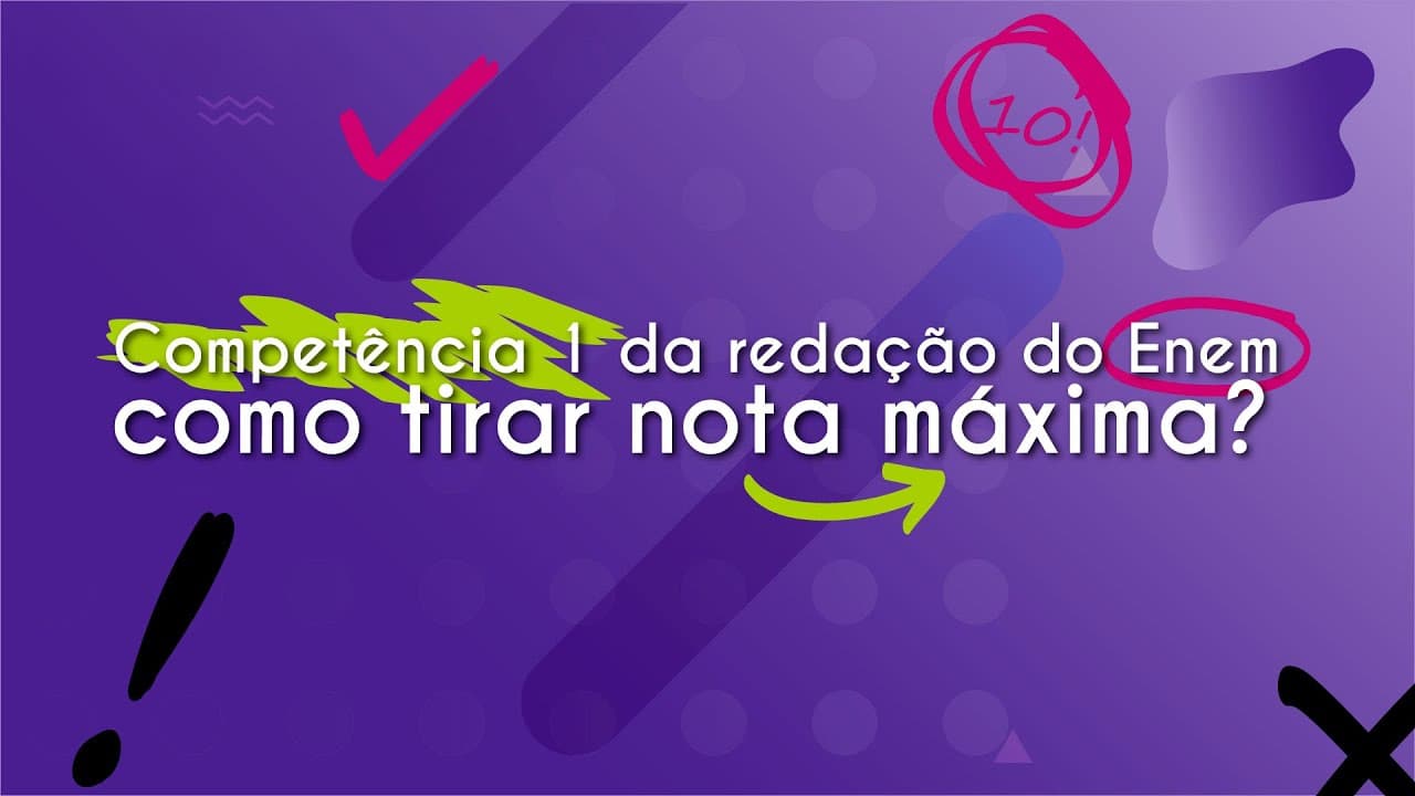 Thumbnail: Competência 1 da redação do Enem: como tirar nota máxima? - Brasil Escola