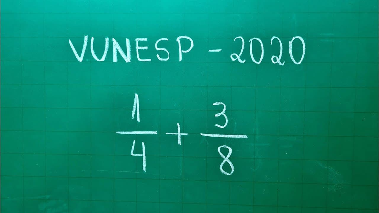 Thumbnail: QUESTÃO DE CONCURSO COM FRAÇÃO - ADIÇÃO DE FRAÇÃO - Professora Angela Matemática
