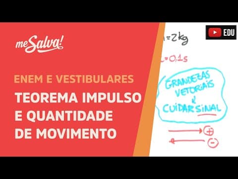 Thumbnail da aula: Me Salva! ENE09 - Teorema Impulso e Quantidade de Movimento