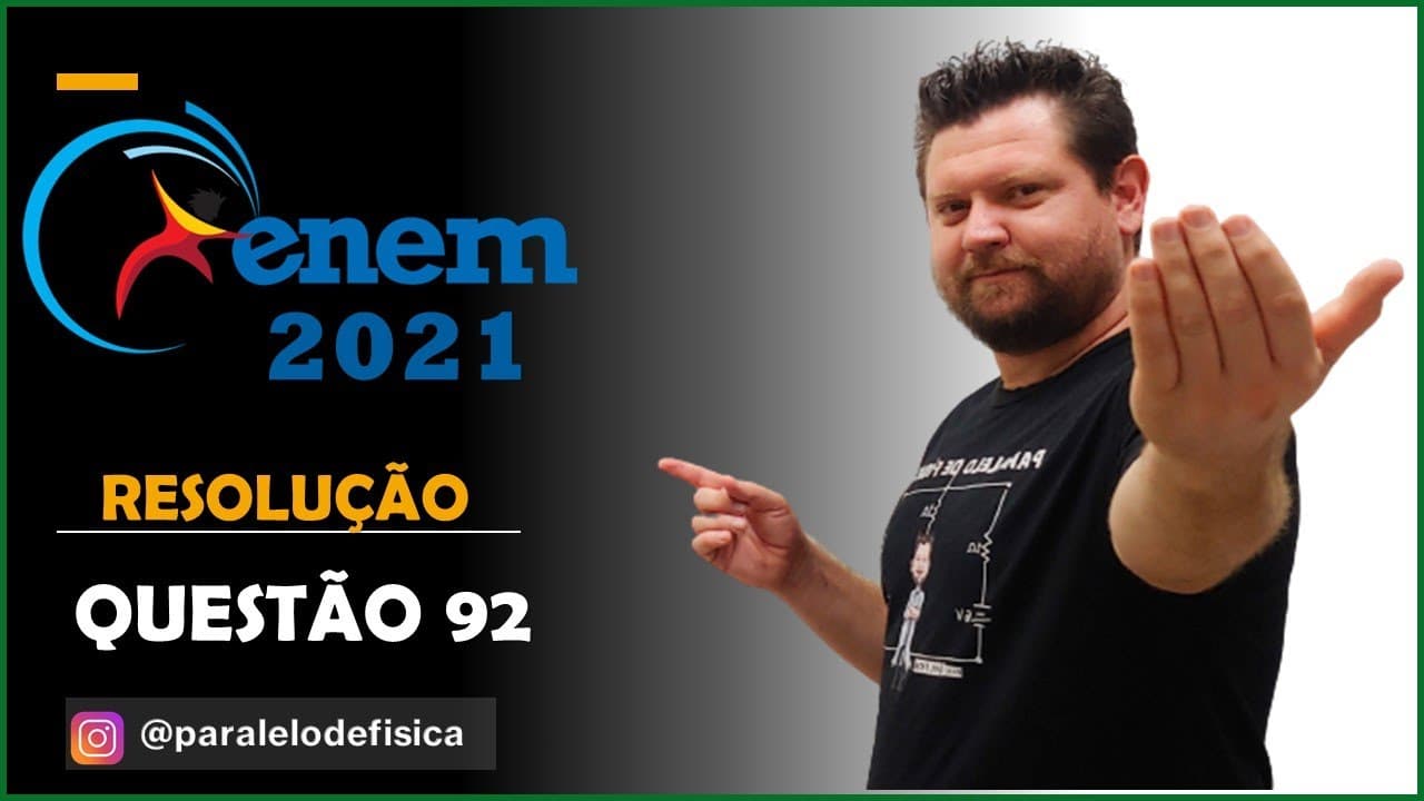 Thumbnail: ENEM 2021 QUESTÃO 92 PROVA CINZA Carros  elétricos  estão  cada  vez  mais  baratos