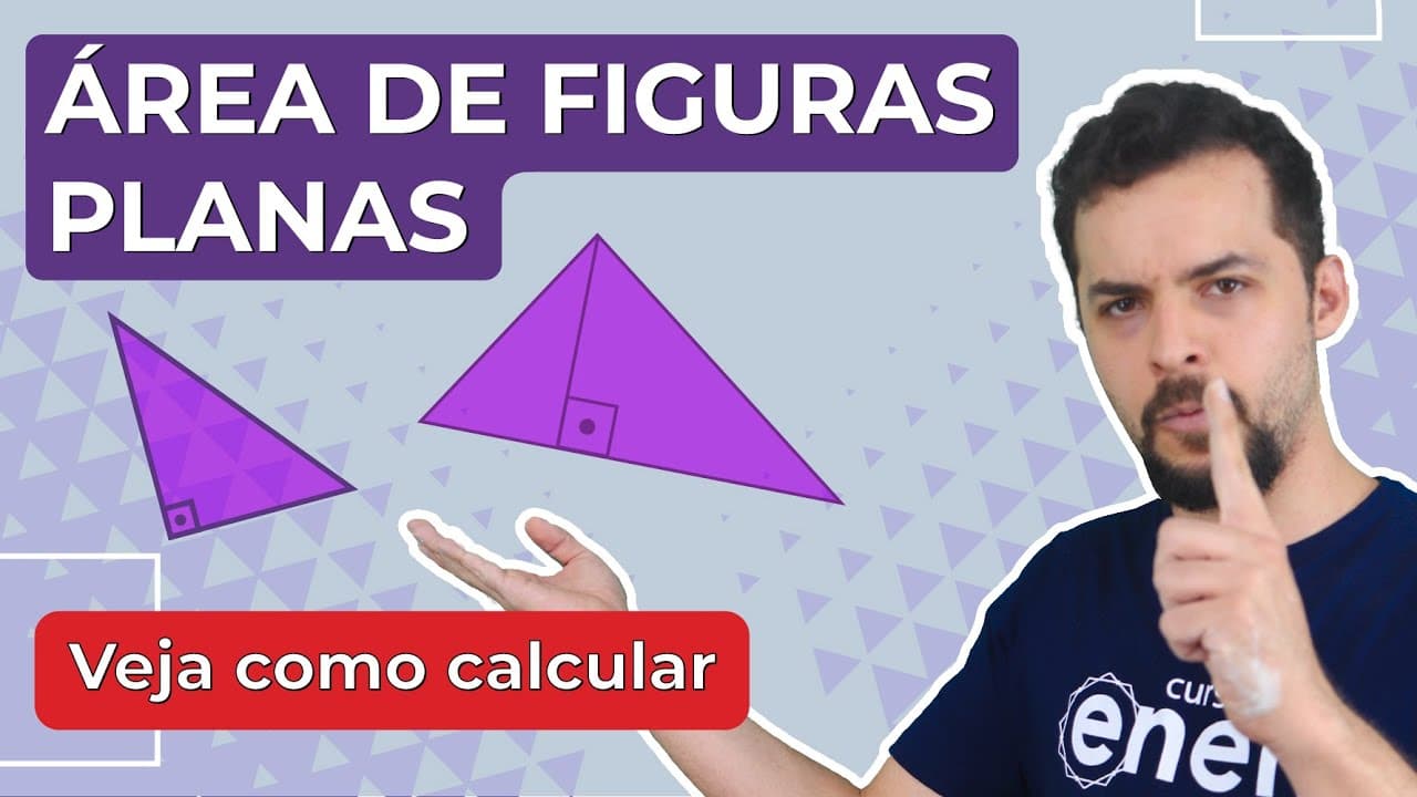 Thumbnail: ÁREA DE FIGURAS PLANAS: fórmulas e como calcular | Geometria Básica | Lucas Borguezan