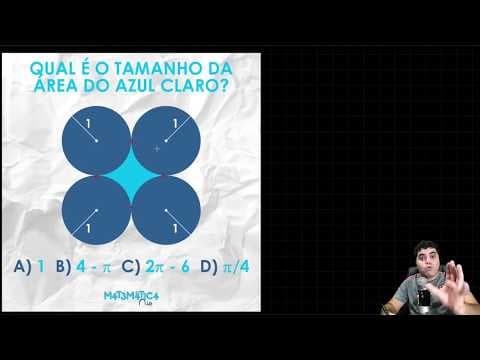 Thumbnail da aula: 🤔 VOCÊ CONSEGUE RESOLVER ESSE PROBLEMA DE GEOMETRIA PLANA? 👉🏻 Área do Círculo e do Quadrado