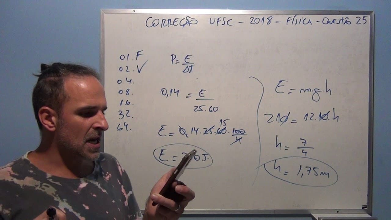 Thumbnail: Correção UFSC 2018 Física Questão 25