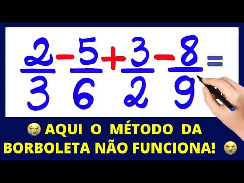 Thumbnail da aula: ADIÇÃO E E SUBTRAÇÃO DE FRAÇÕES!!! APRENDA DE VERDADE!!!