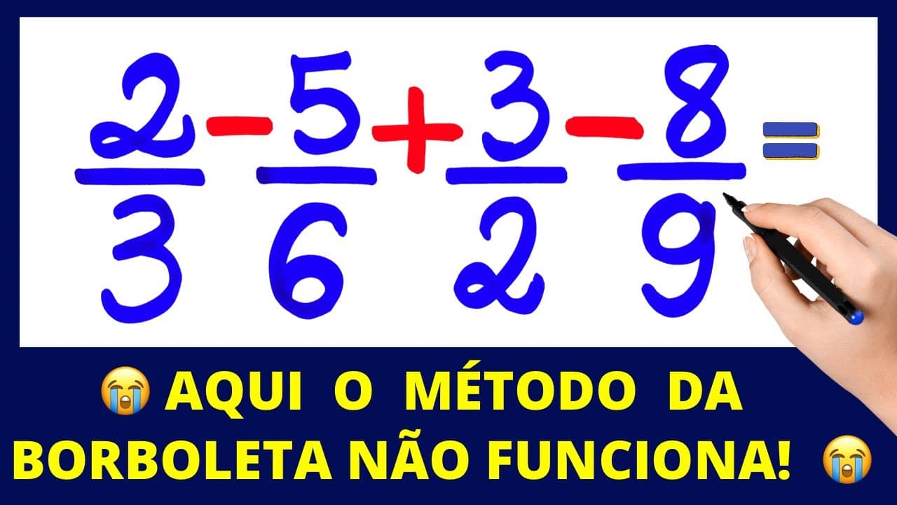 Thumbnail: ADIÇÃO E E SUBTRAÇÃO DE FRAÇÕES!!! APRENDA DE VERDADE!!!