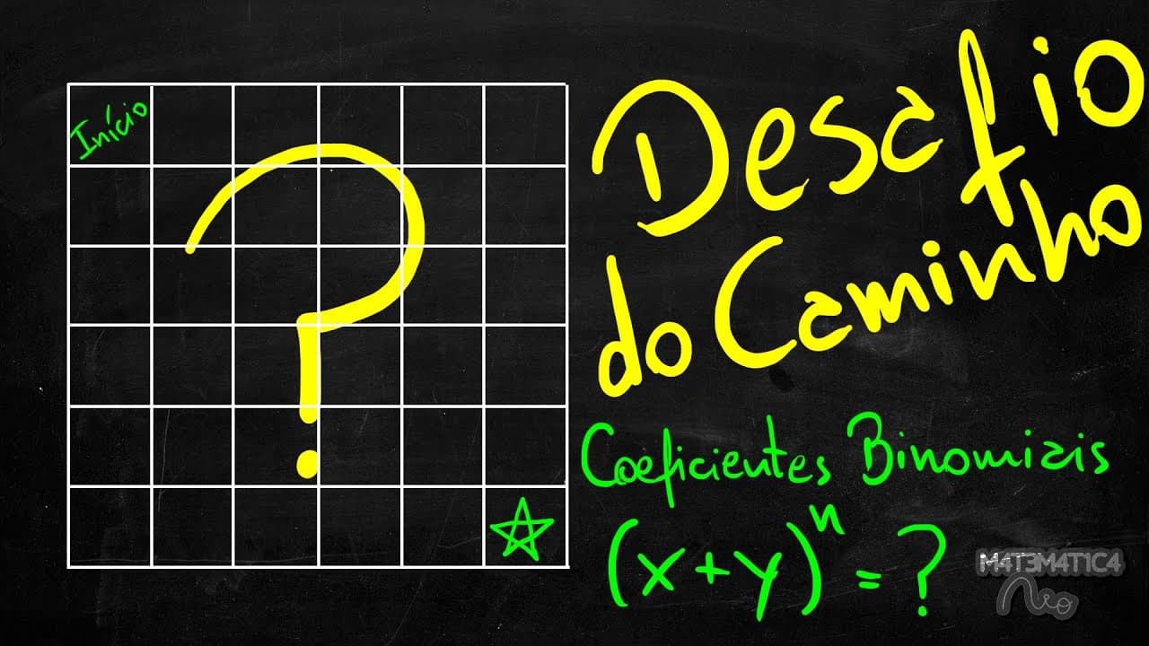 Thumbnail: DESAFIO DO CAMINHO E COEFICIENTES BINOMIAIS | Matemática Rio