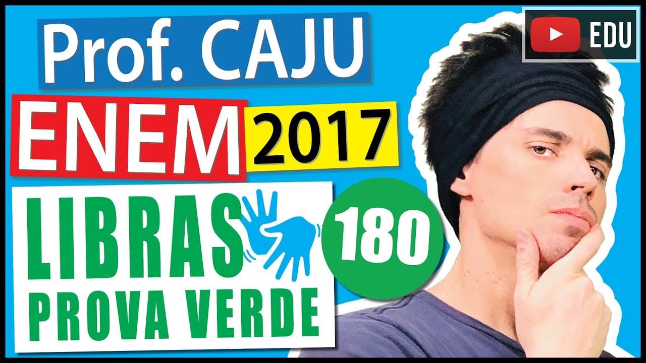 Thumbnail: [ENEM Libras 2017] 180 📗 MÉDIA ARITMÉTICA Para determinar a ordem de largada numa corrida de