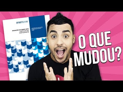 Thumbnail da aula: TUDO SOBRE A CARTILHA DA REDAÇÃO DO ENEM 2018 | Prof. Romulo Bolivar