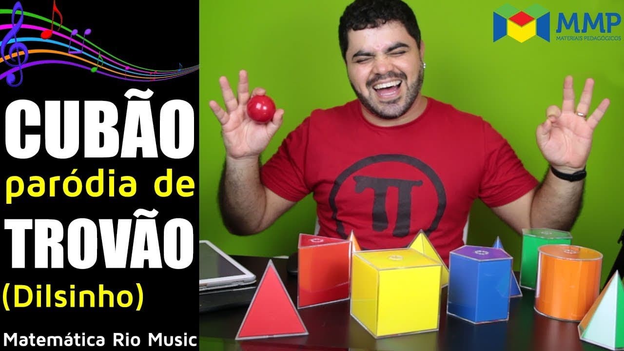 Thumbnail: ⭐️ SÓLIDOS GEOMÉTRICOS em Acrílico 🎵 PARÓDIA Trovão - Dilsinho 👉🏻 CUBÃO DO PROCOPIO | MMP