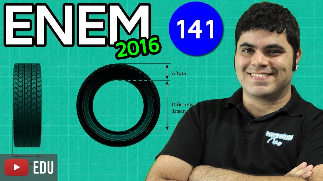 Thumbnail: ENEM 2016 Matemática #06 - Comparação de Altura do Pneu (com dica matadora)