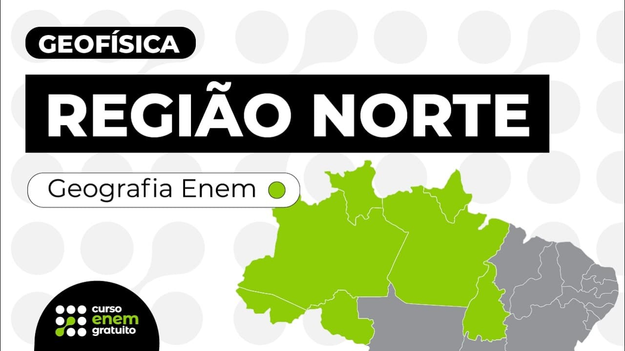 Thumbnail: GEOFÍSICA DA REGIÃO NORTE: relevo, clima e hidrografia | Geografia Enem | Prof. Eduardo da Cunha