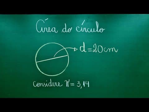 Thumbnail da aula: ÁREA DO CÍRCULO - Professora Angela Matemática