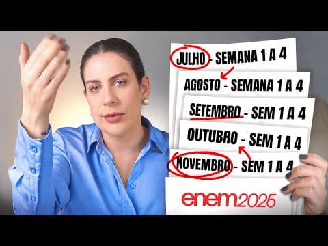 Thumbnail da aula: CRONOGRAMA COMPLETO PARA REDAÇÃO ENEM 2025