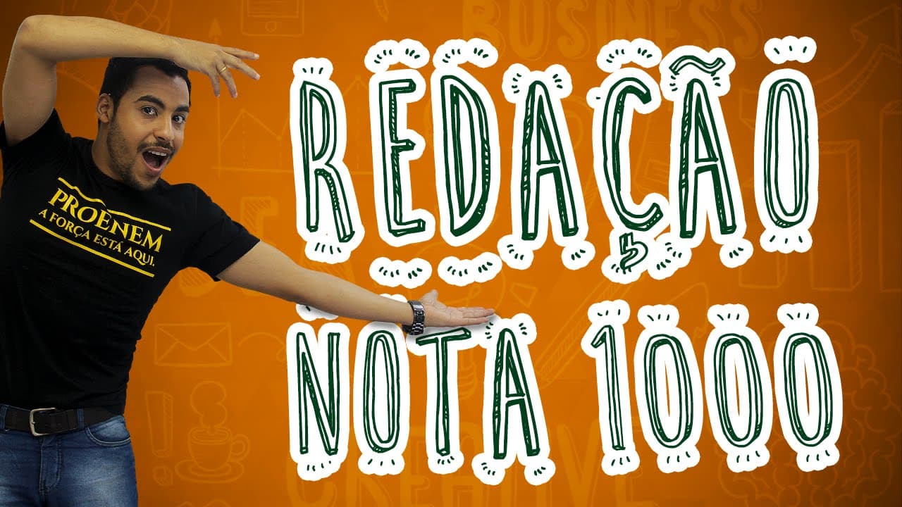Thumbnail: Redação - Conquiste nota máxima na Redação do ENEM