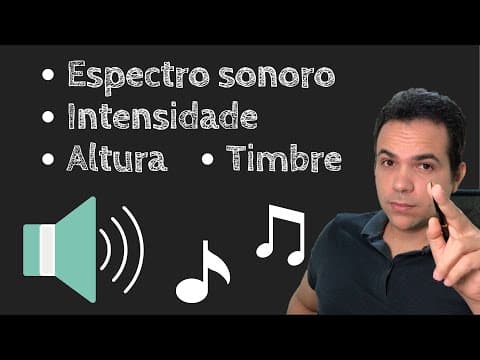Thumbnail da aula: Ondas Sonoras - Qualidades do Som - Timbre, altura, Intensidade, Ultrassom e Infrassom