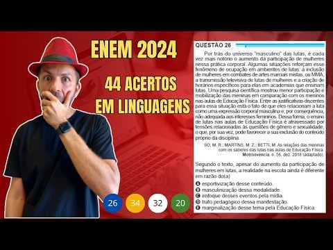 Thumbnail da aula: ENEM 2024: Por trás do universo “masculino” das lutas, é cada