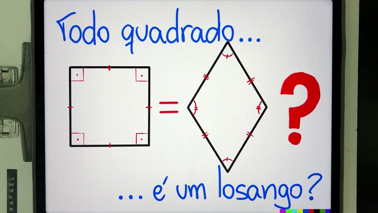 Thumbnail: 🟥 Todo QUADRADO é um LOSANGO? ♦️ Geometria BUGANTE com Procopio Desbugador!