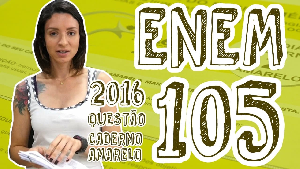 Thumbnail: ENEM - Questão 105 (Caderno Amarelo)