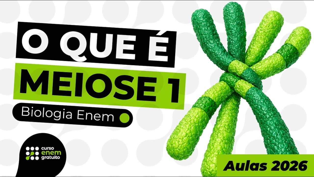 Thumbnail: O QUE É MEIOSE 1 | Biologia para o Enem | Cláudia Aguiar