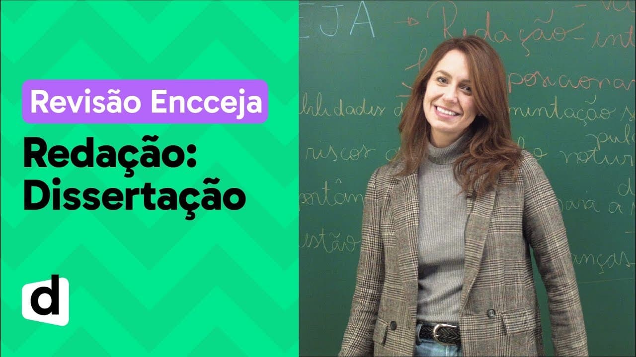 Thumbnail: COMO FAZER REDAÇÃO PARA O ENCCEJA: DESENVOLVIMENTO | DESCOMPLICA
