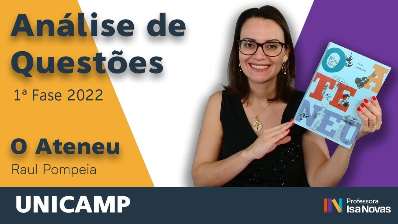 Thumbnail: O ATENEU | Análise de questões | Raul Pompeia | 1ª fase 2022 vestibular UNICAMP
