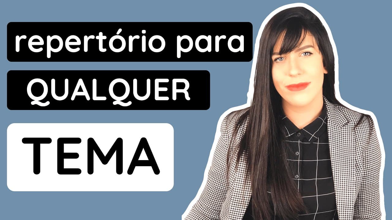Thumbnail: Como ter repertório para a redação