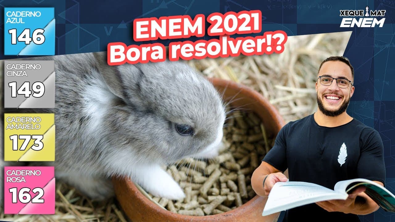 Thumbnail: 🟣 Questão 146 - Caderno Azul | Razão e Proporção | MATEMÁTICA ENEM 2021