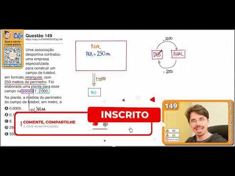 Thumbnail da aula: [ENEM 2020 DIG] 149 📘 ESCALA Uma associação desportiva contratou uma empresa especializada para