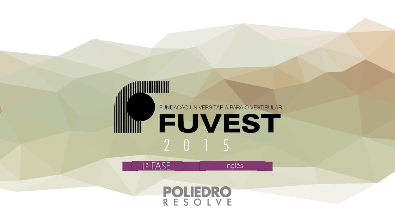 Thumbnail: Fuvest - 1ª Fase - Inglês