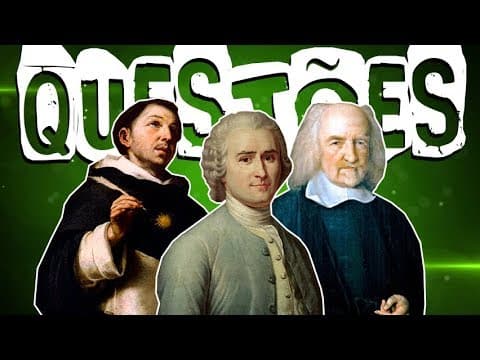 Thumbnail da aula: FILOSOFIA DE TOMÁS DE AQUINO, HOBBES E ROUSSEAU NO ENEM.