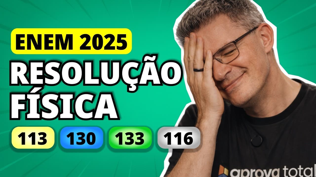 Thumbnail: ENEM 2025 FÍSICA – Questão 113 | Em sua maioria, os equipamentos eletrônicos domésticos demandam