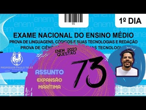 Thumbnail da aula: Resolução Enem 2023 - Humanas Questão 73