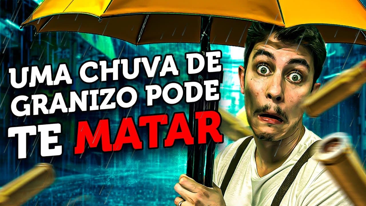 Thumbnail: Por que a chuva de GRANIZO pode ser mais NOCIVA que um TIRO?