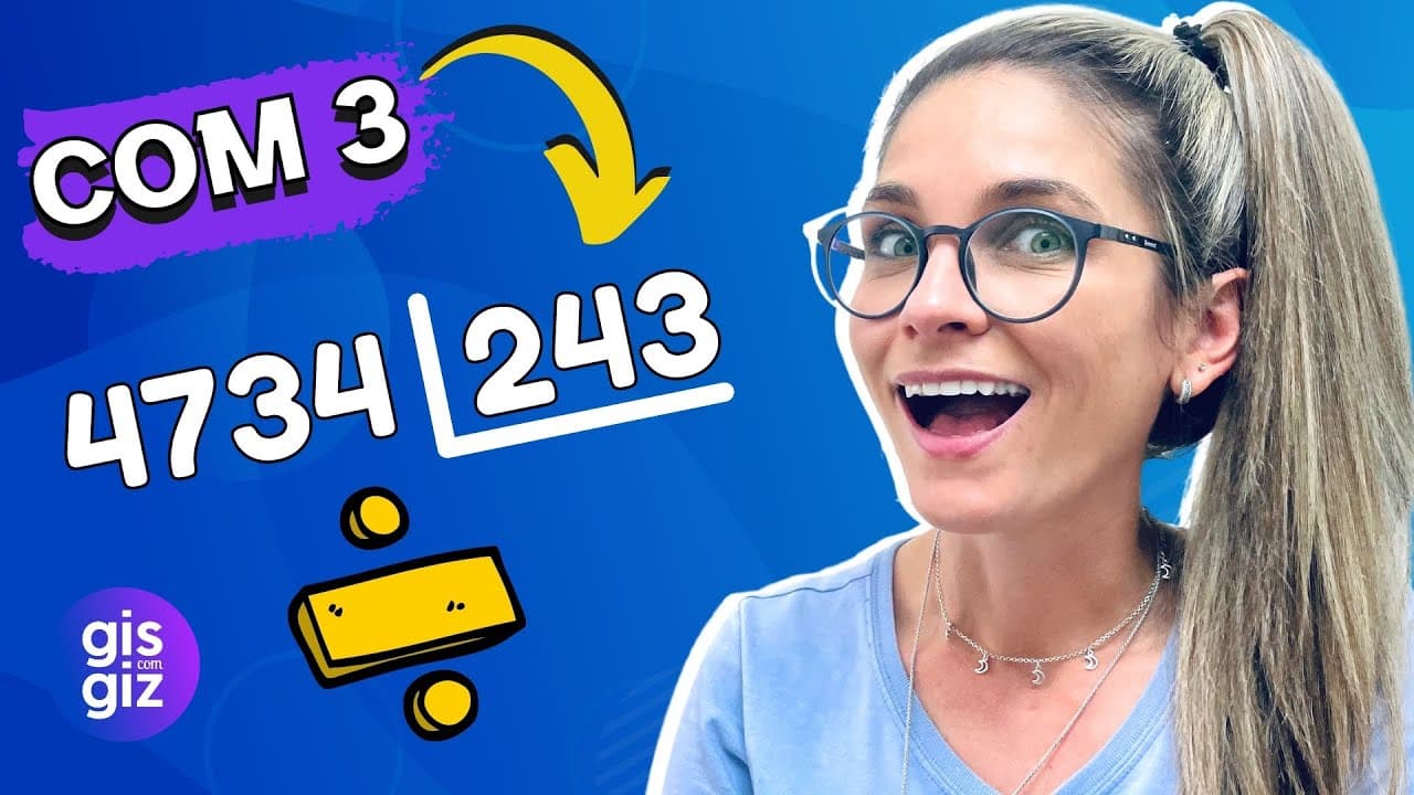 Thumbnail: DIVISÃO COM 3 NÚMEROS NA CHAVE | MATEMÁTICA BÁSICA \Prof. Gis/