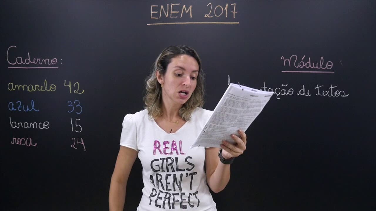 Thumbnail: ENEM 2017 - Questão 42 de Linguagens (Caderno Amarelo)