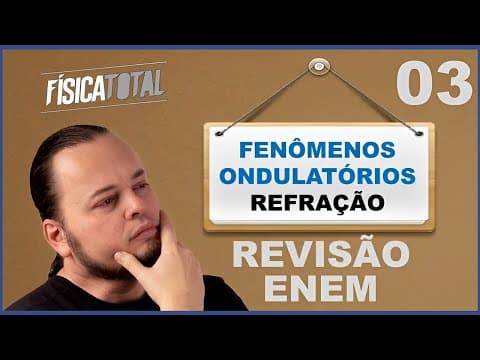Thumbnail da aula: REFRAÇÃO | FENÔMENOS ONDULATÓRIOS | Revisão ENEM Ep 03 de 20