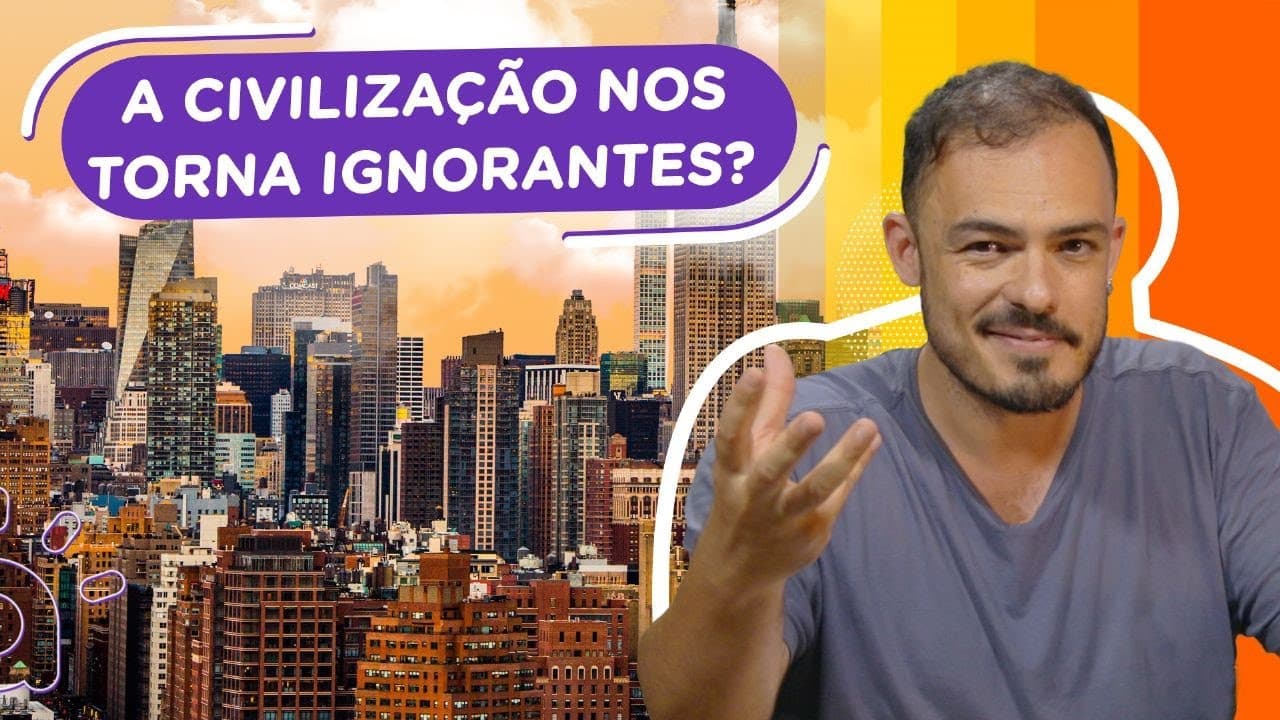 Thumbnail: A civilização nos torna mais ignorantes? | Max Weber | Professor Daniel responde