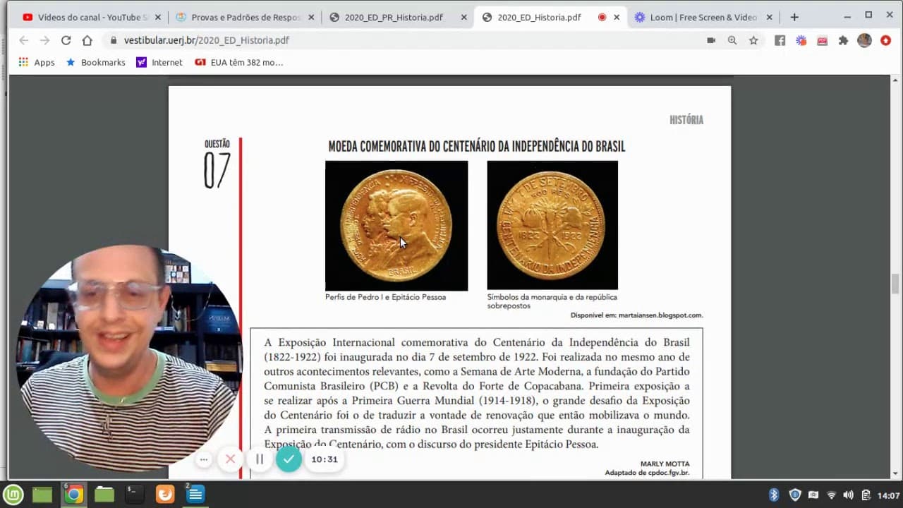 Thumbnail: Prova Específica de História, Uerj 2021 resolução de questões