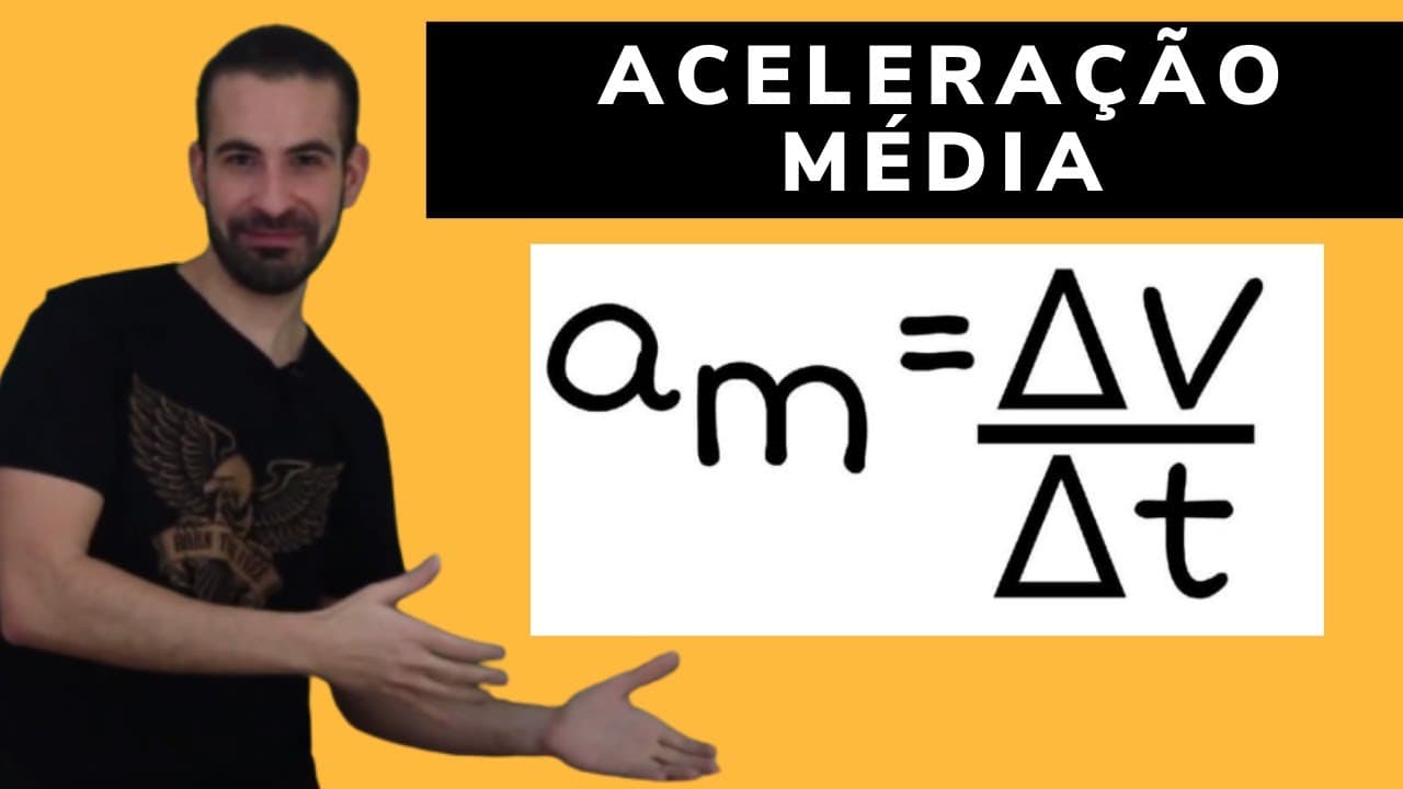 Thumbnail: ACELERAÇÃO ESCALAR MÉDIA - [Cinemática do ZERO]